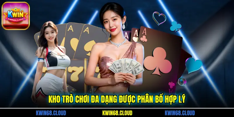Kho trò chơi đa dạng được phân bổ hợp lý